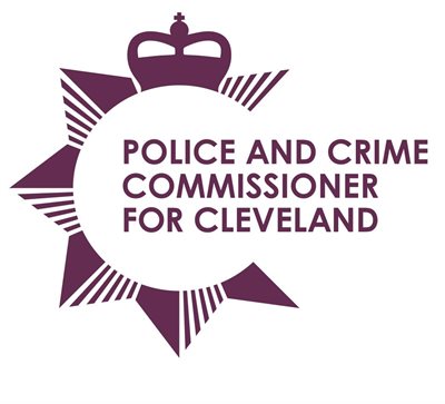Police and Crime Commissioner for Cleveland logo in purple.